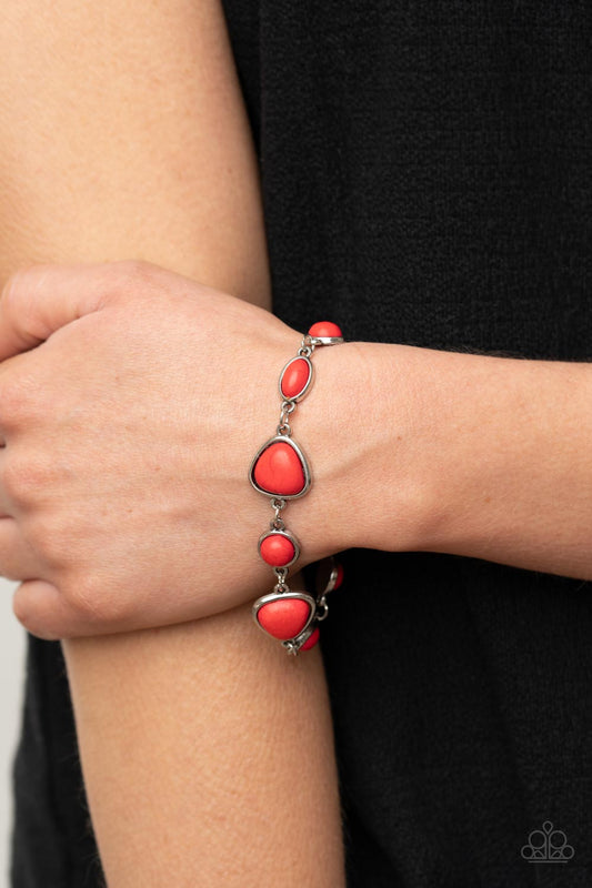 Eco-Friendly Fashionista - Red Paparazzi Bracelet