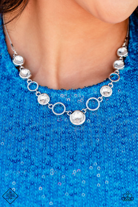 Paparazzi Elegantly Elite - White Necklace