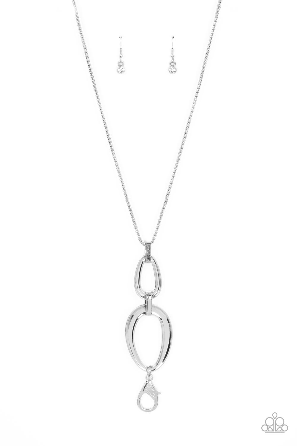 Elegantly Entrancing - White Paparazzi Necklace