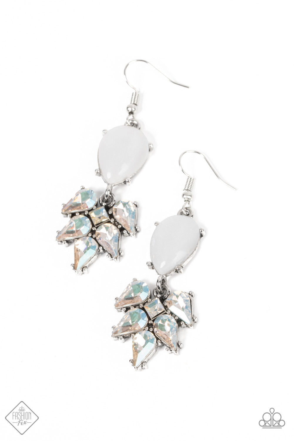 Paparazzi Ethereal Effervescence - White Earrings