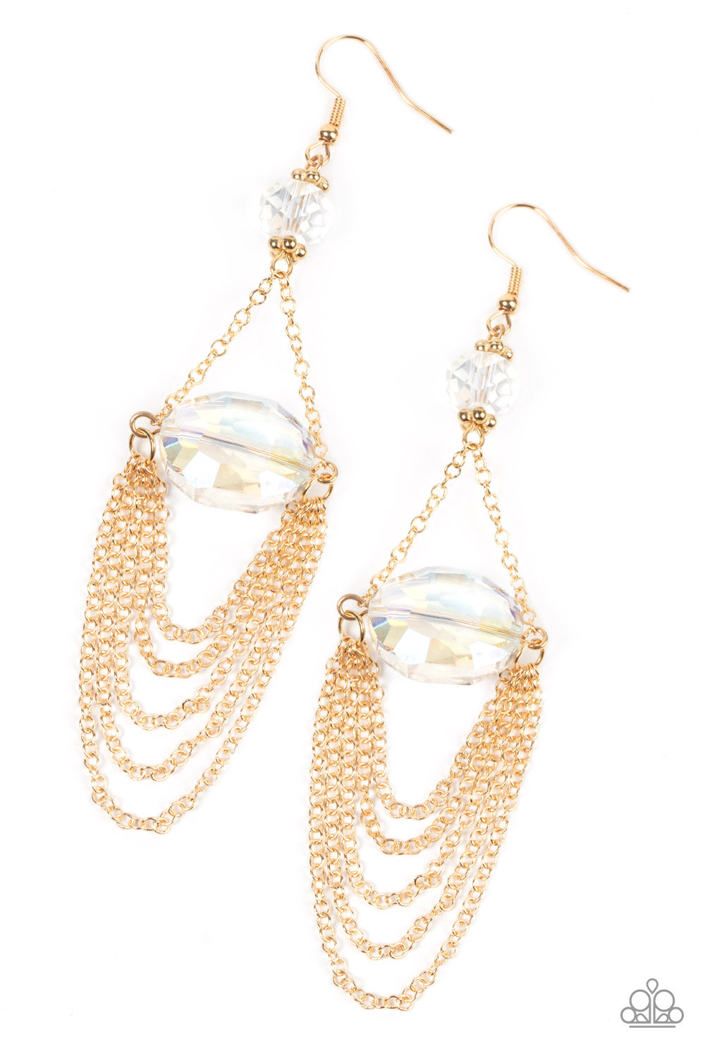 Paparazzi Ethereally Extravagant - Gold Earrings