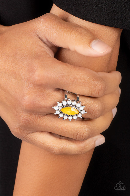 Everlasting Eden - Yellow Paparazzi Ring