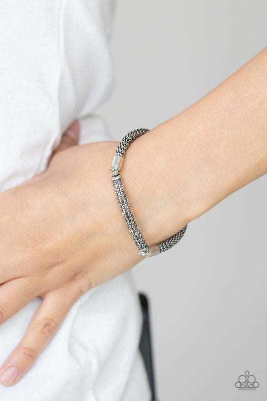 Paparazzi Fearlessly Unfiltered - Silver Bracelet
