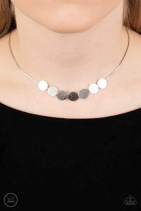 PAPARAZZI SLIMMER GLIMMER - SILVER NECKLACE