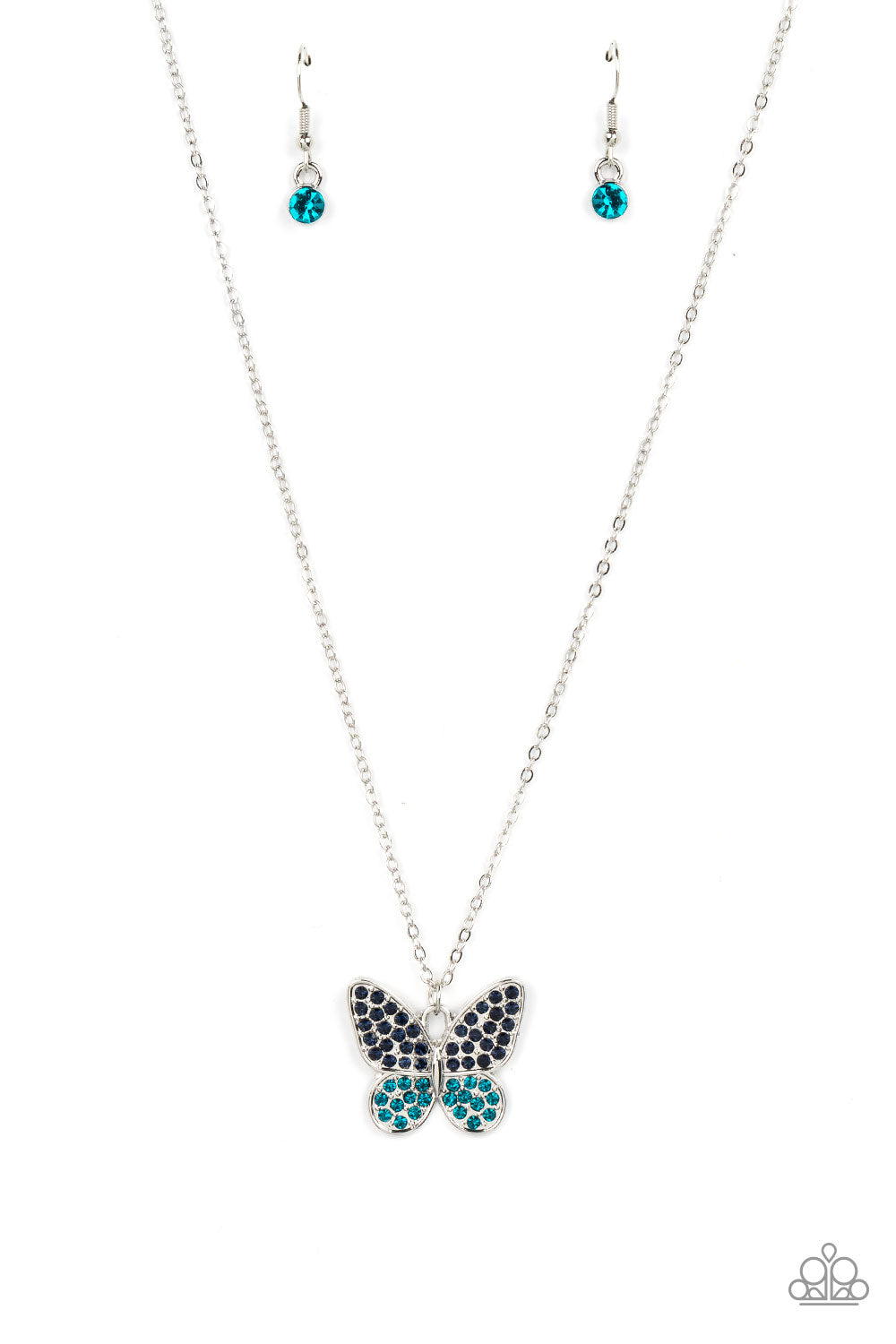 Paparazzi Flutter Forte - Blue Necklace