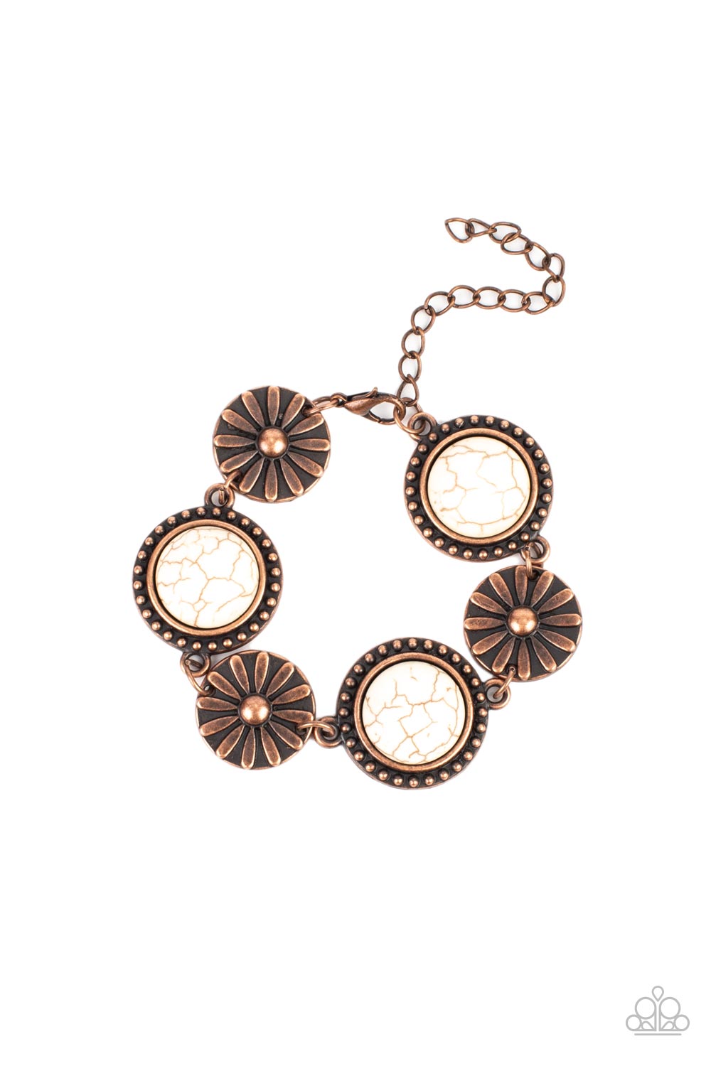 Fredonia Flower Patch - Copper Paparazzi Necklace