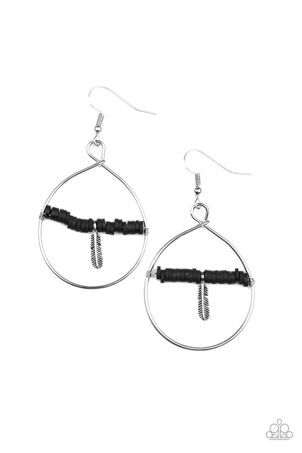 Free Bird Freedom - Black Paparazzi Earrings