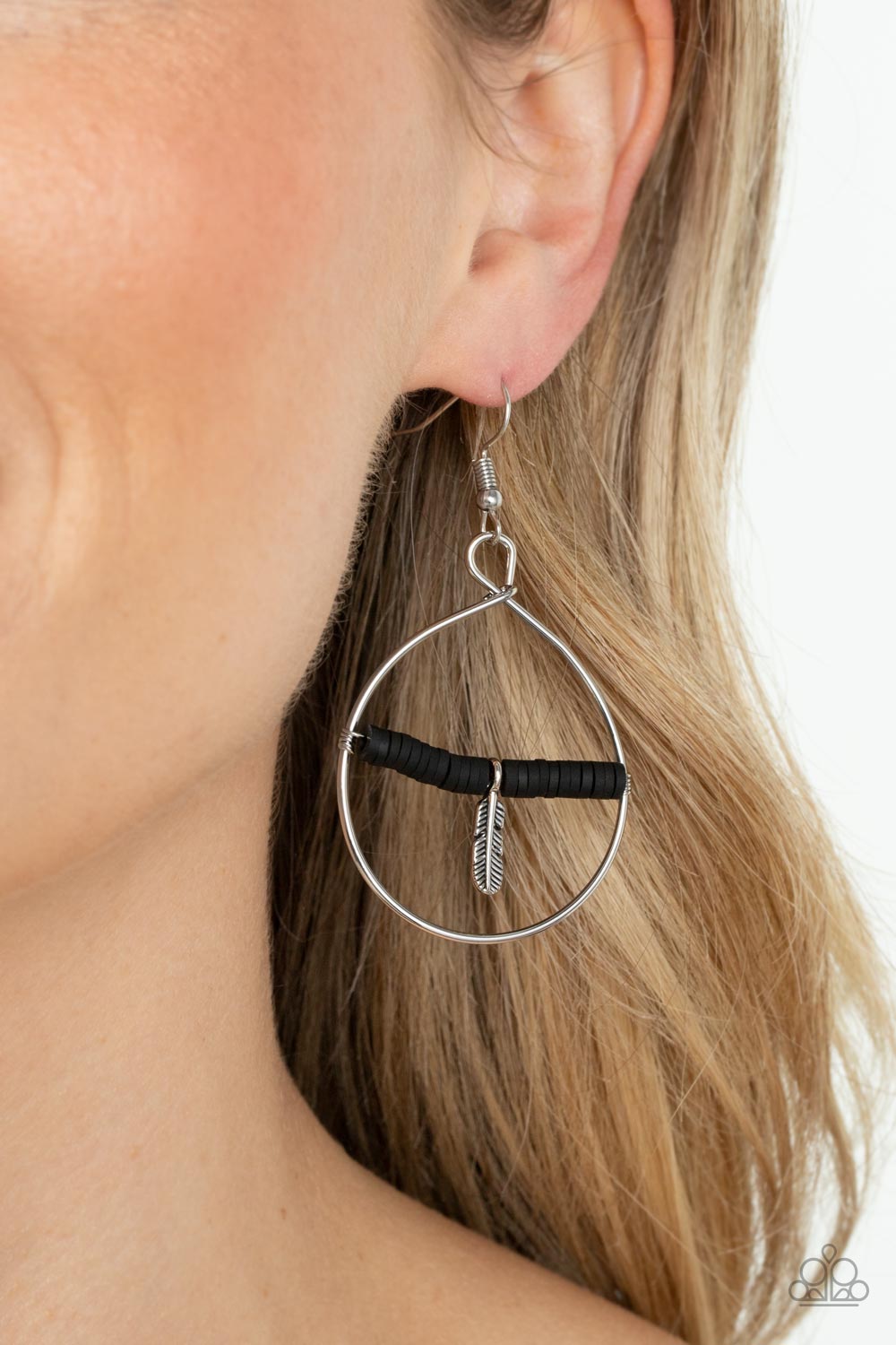 Free Bird Freedom - Black Paparazzi Earrings