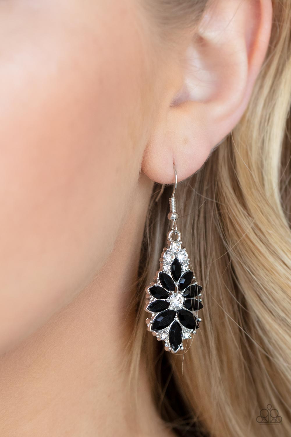 Gala Goddess - Black Paparazzi Earrings