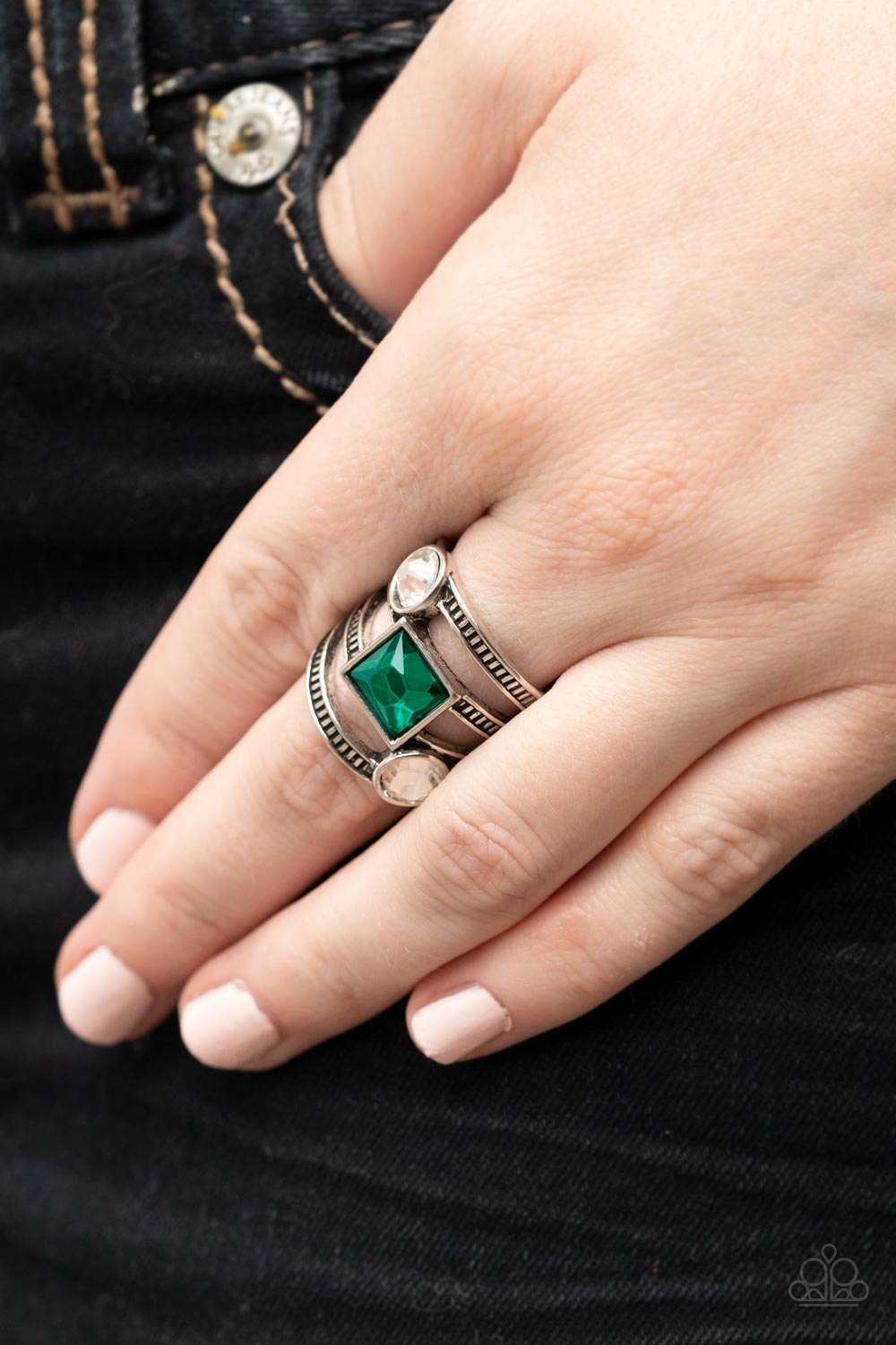 Galactic Governess - Green Paparazzi Ring