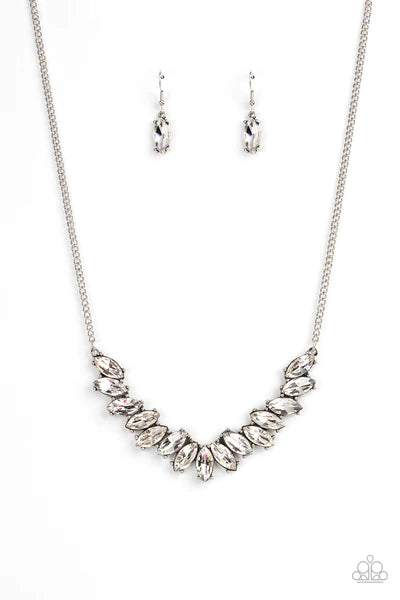 Galaxy Game-Changer - White - Paparazzi Necklace
