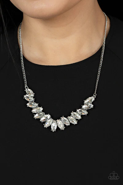 Galaxy Game-Changer - White - Paparazzi Necklace