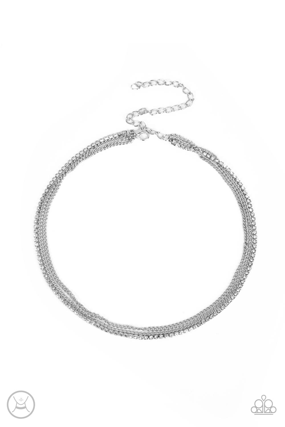 Paparazzi Glitzy Gusto - White Necklace