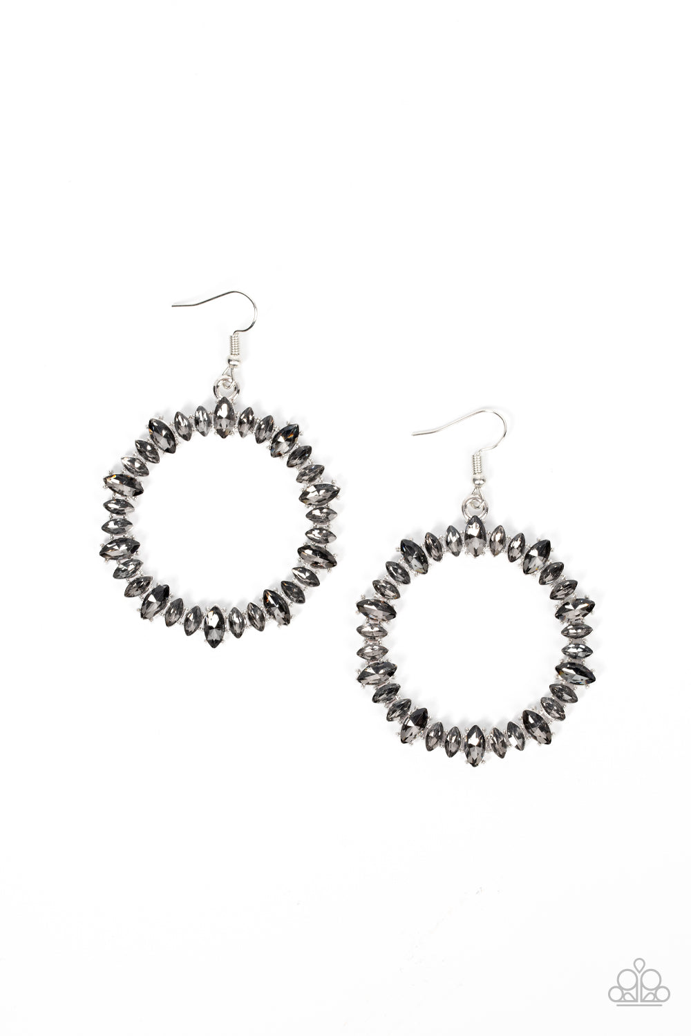 Paparazzi Glowing Reviews - Silver Earrings