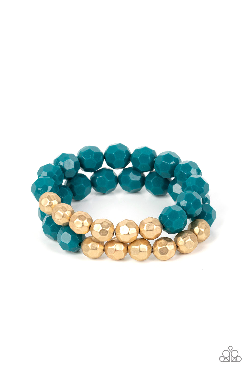 Paparazzi Grecian Glamour - Blue Bracelet