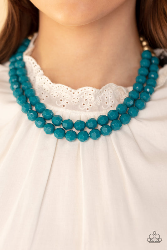 Paparazzi Greco Getaway - Blue Necklace