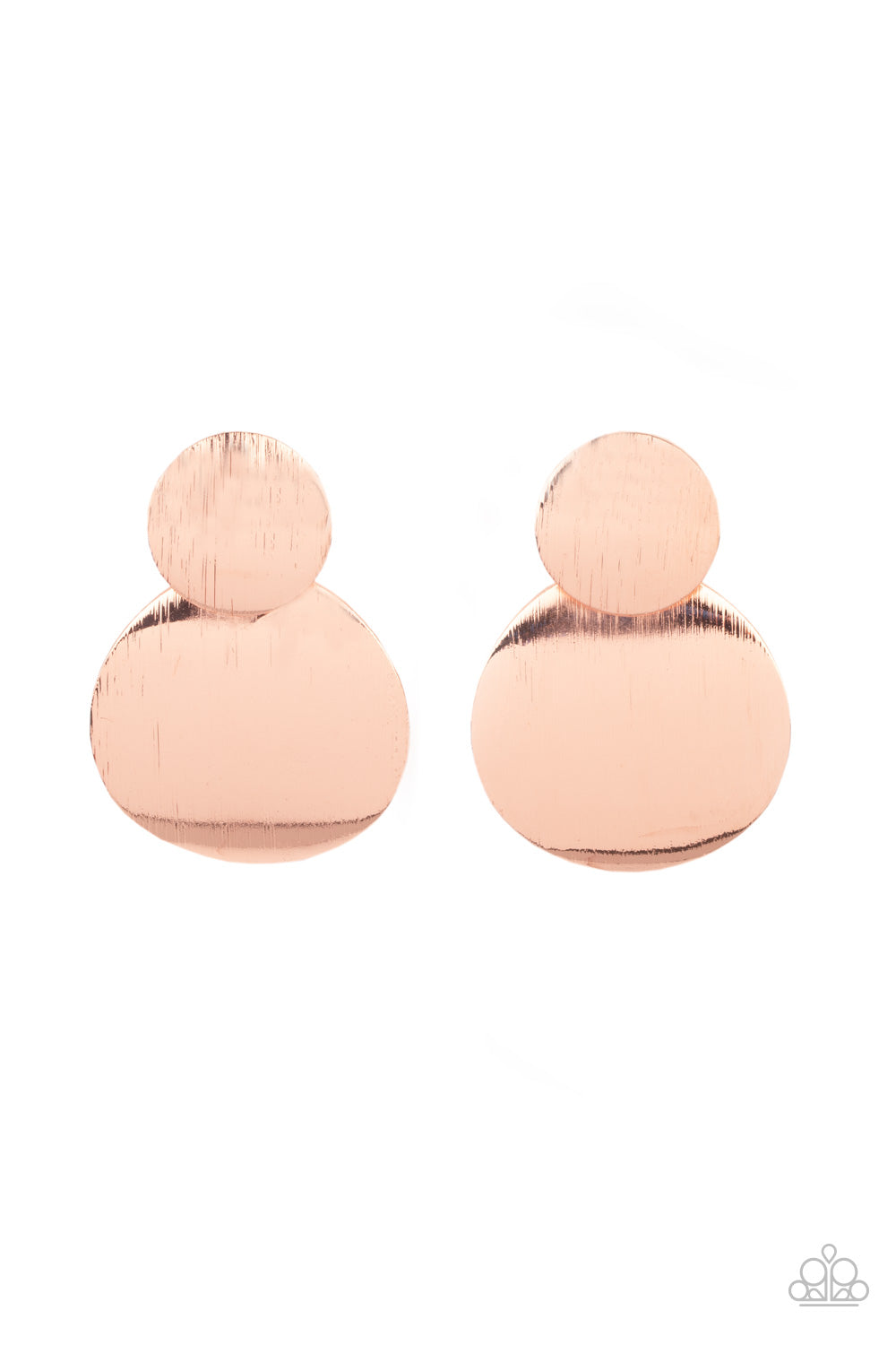Here Today, GONG Tomorrow - Copper Paparazzi Earrings