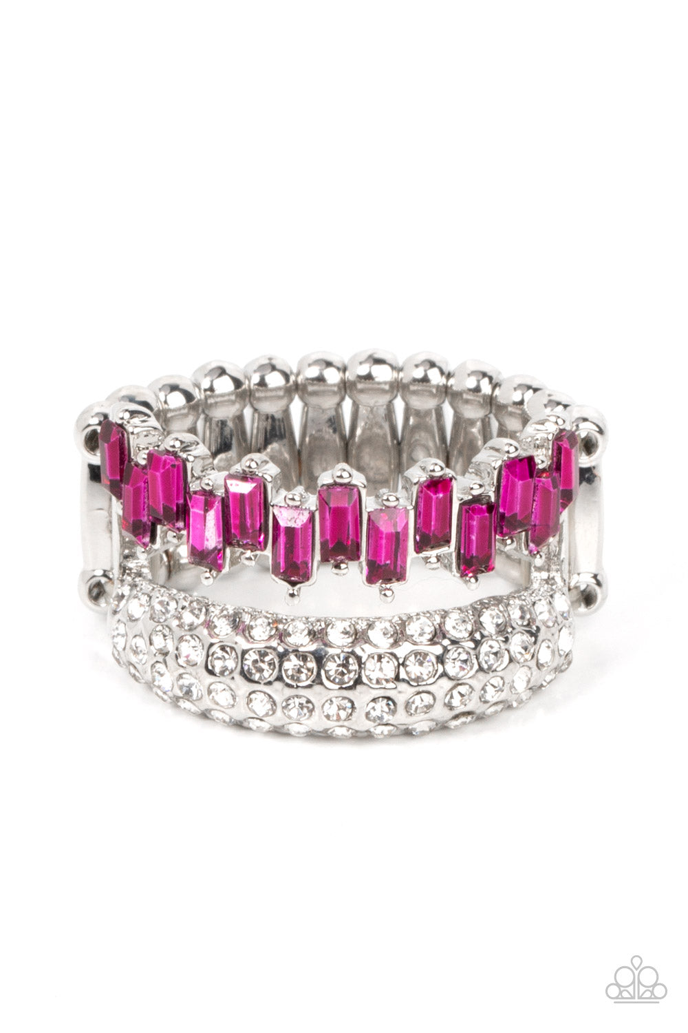 Hold Your CROWN High - Pink Paparazzi Ring