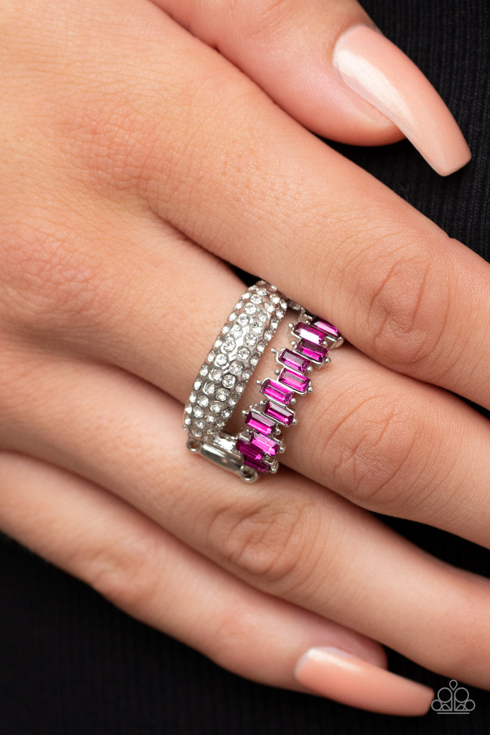 Hold Your CROWN High - Pink Paparazzi Ring