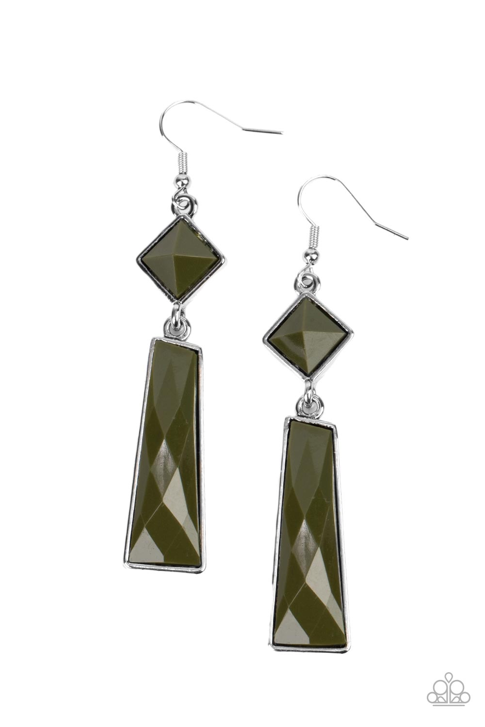 Hollywood Harmony - Green Paparazzi Earrings