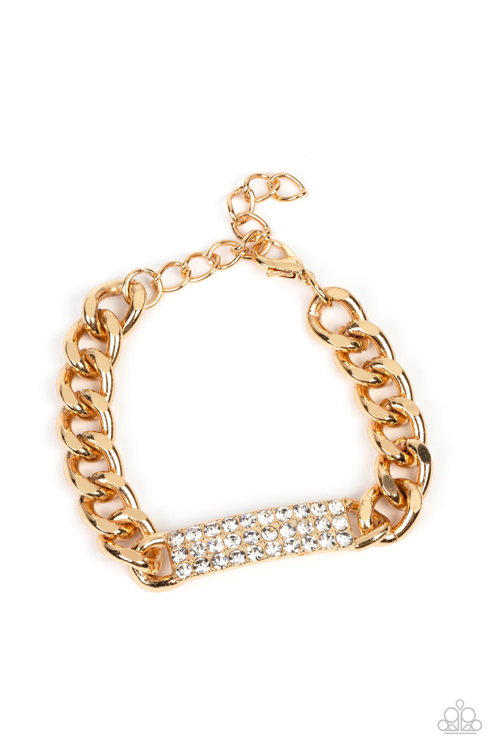 Paparazzi Icy Impact - Gold Bracelet