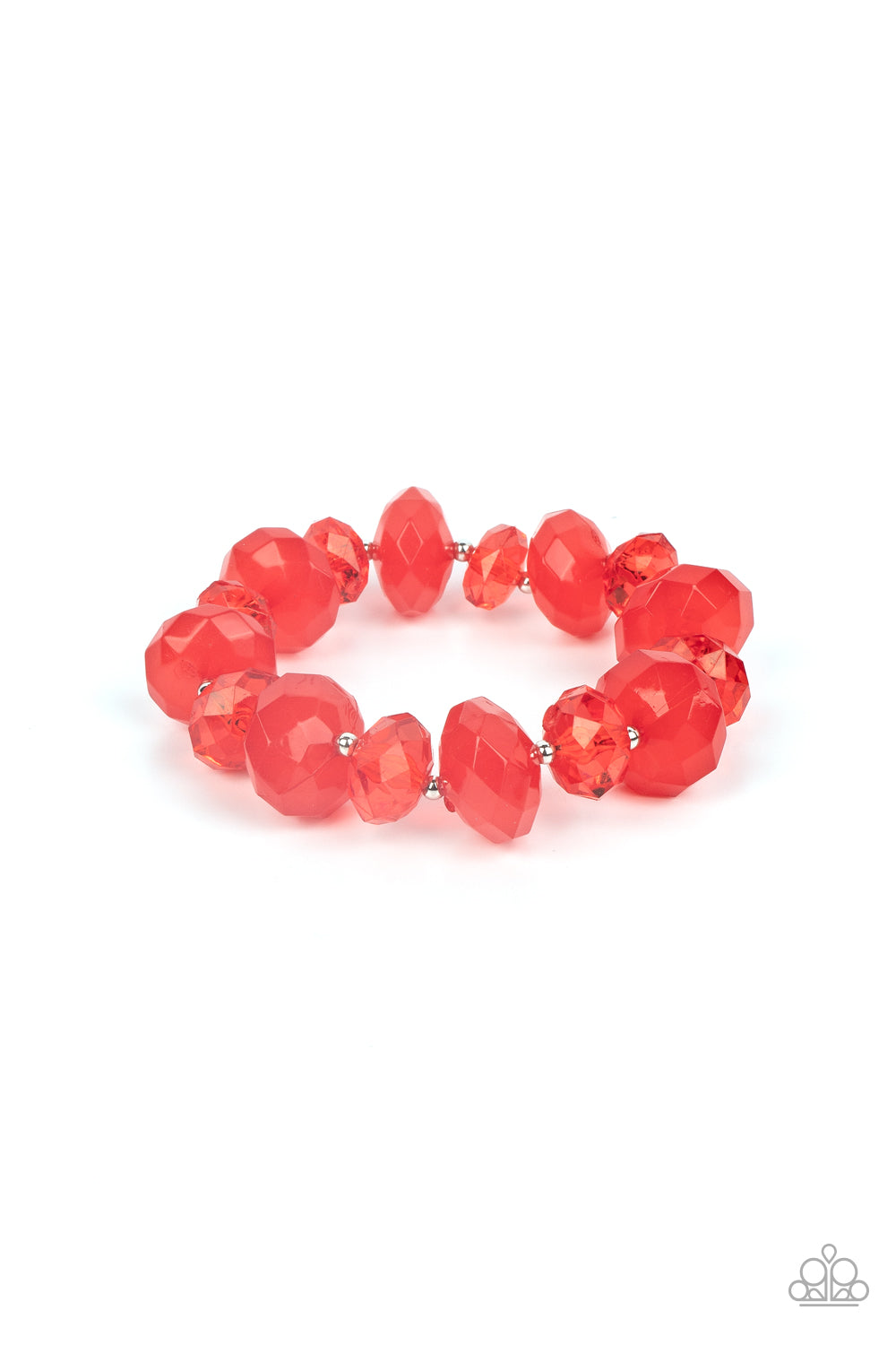 Paparazzi Keep GLOWING Forward - Red Bracelet