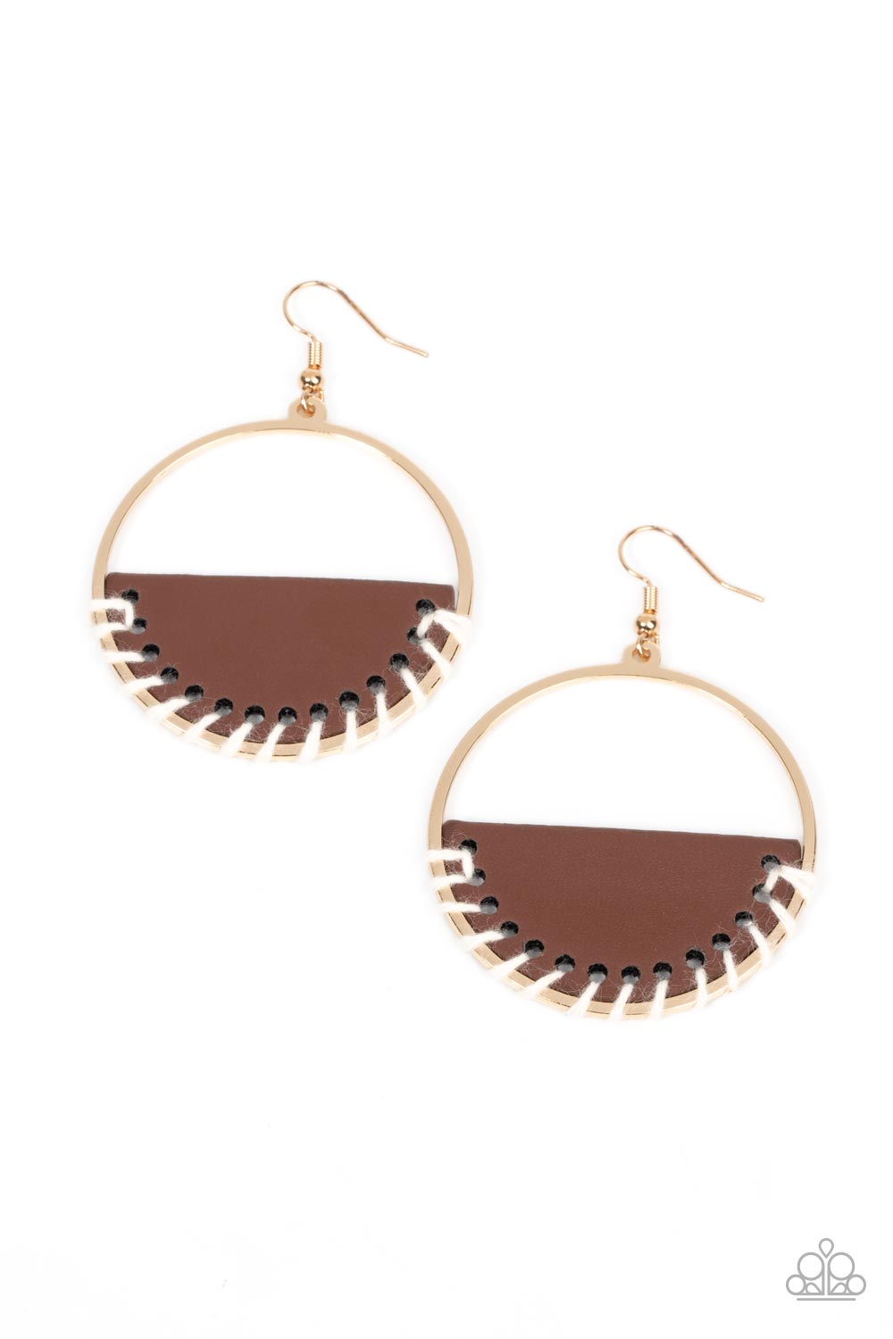 Paparazzi Lavishly Laid Back - Brown Earrings