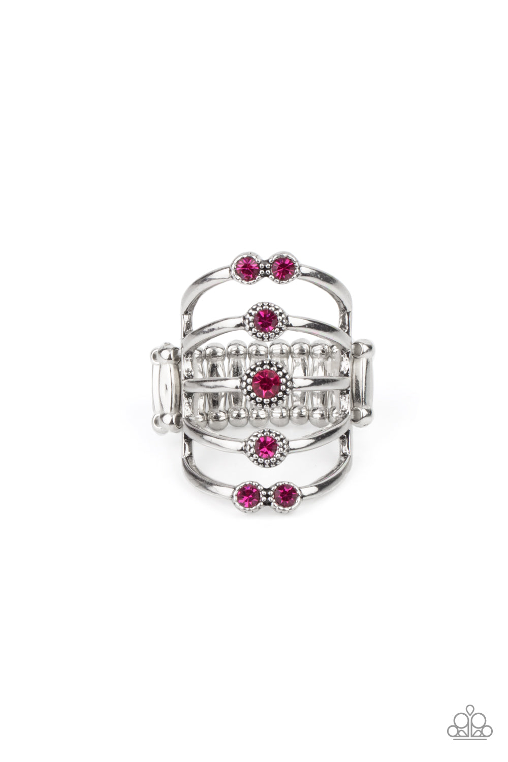 Layer On The Luster - Pink Paparazzi Ring