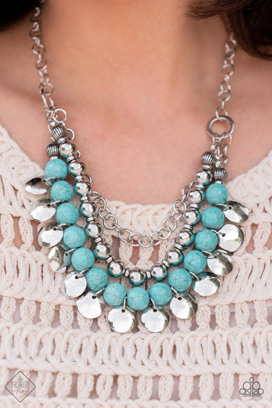 Leave Her Wild - Blue Paparazzi Necklace