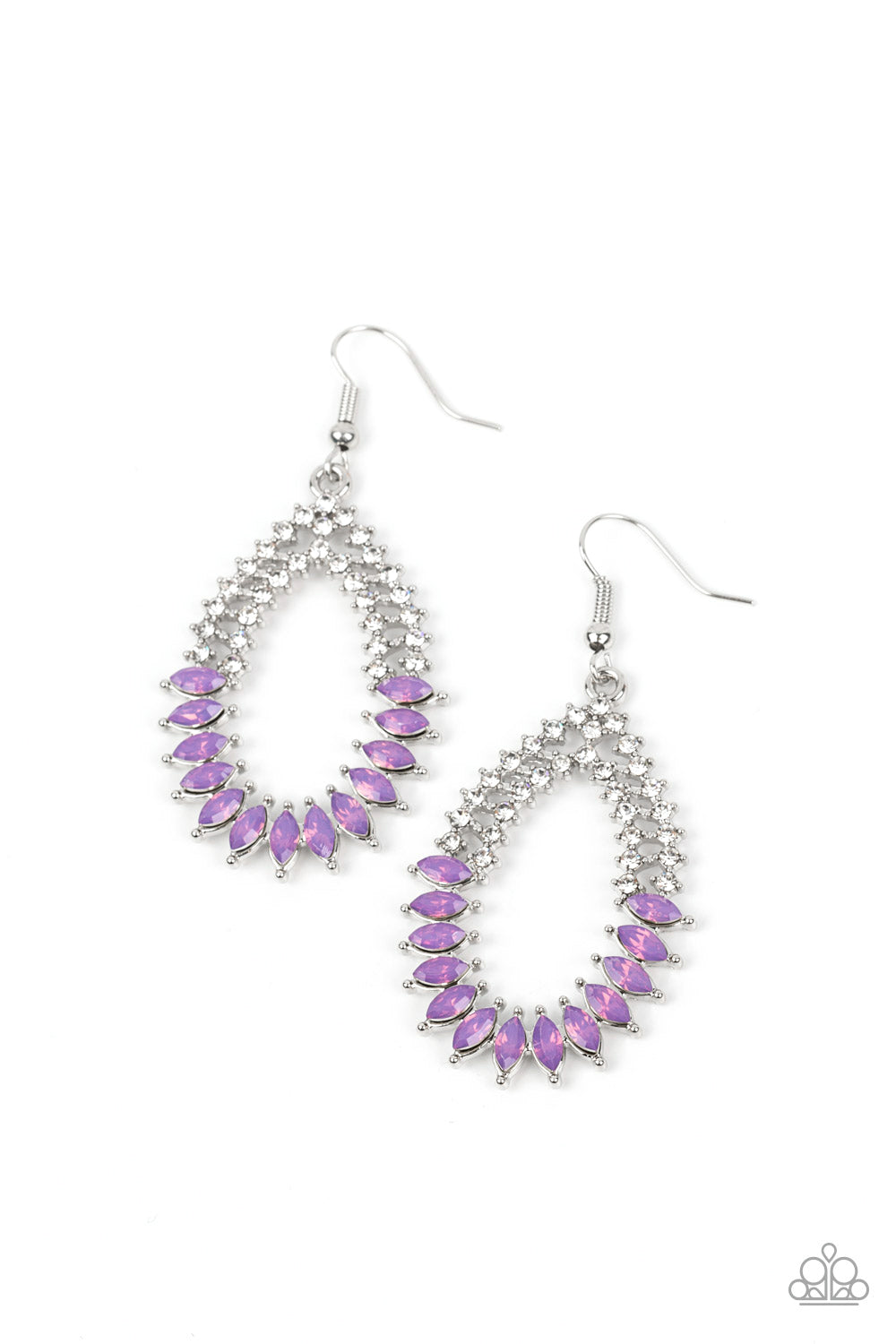 Lucid Luster - Purple Paparazzi Earrings