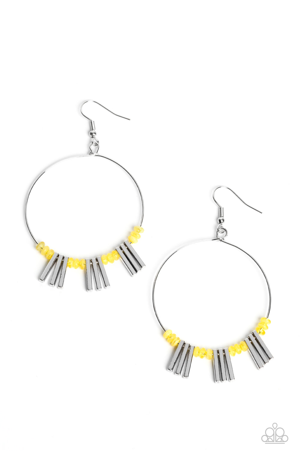 Paparazzi Luxe Lagoon - Yellow Earrings