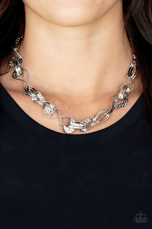 METAL of Honor - Silver Paparazzi Necklace