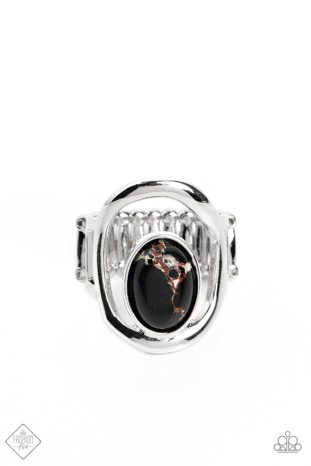 Marble Masterpiece - Black Paparazzi Ring