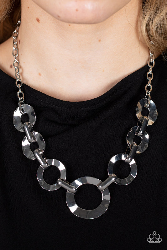 Mechanical Masterpiece - Silver Paparazzi Necklace