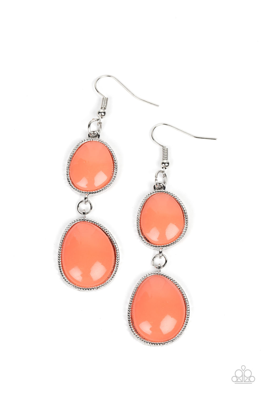 Mediterranean Myth - Orange Paparazzi Earrings