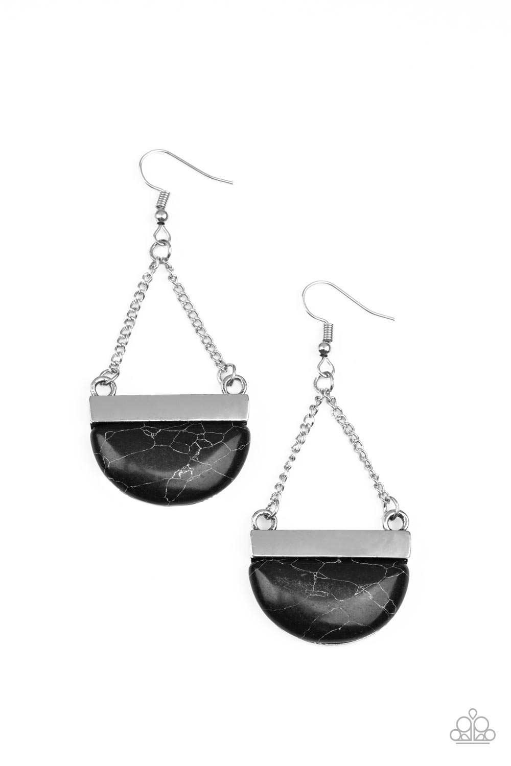 Paparazzi Mesa Mezzanine - Black Earrings