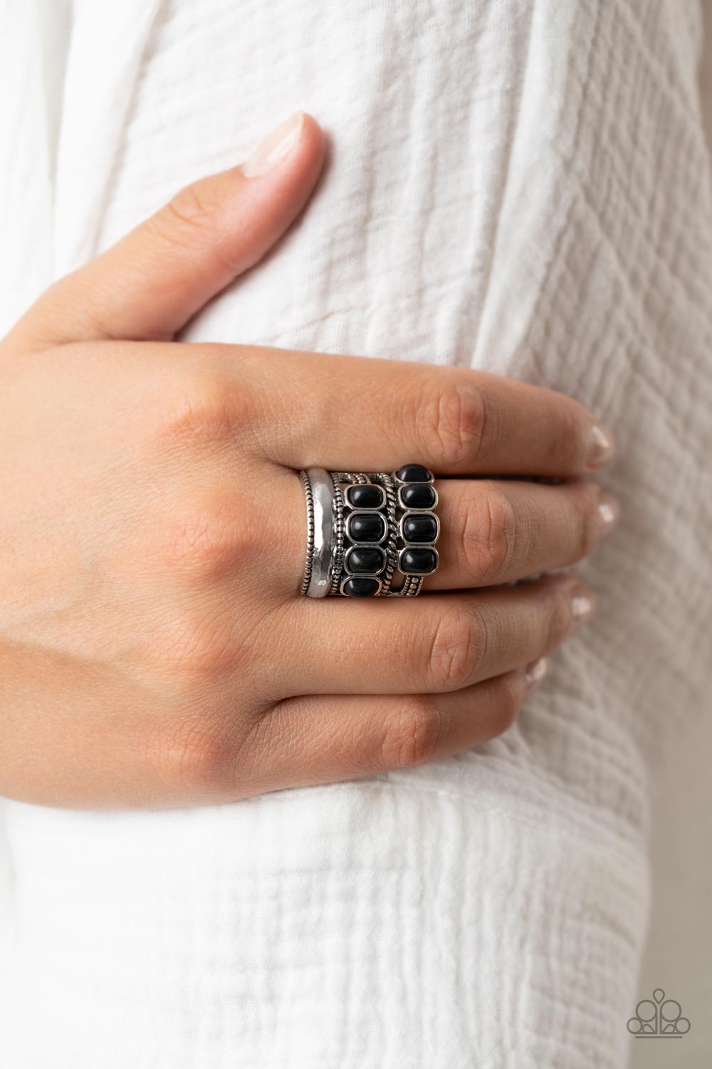 Mojave Monument - Black Paparazzi Ring