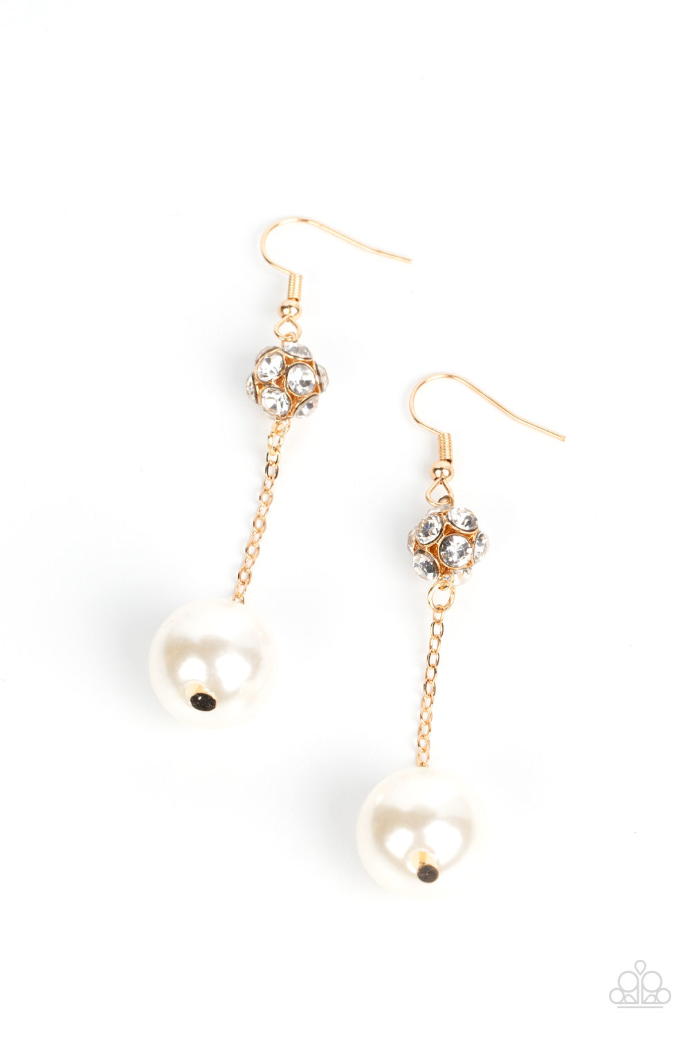 Nautical Nostalgia - Gold Paparazzi Earrings