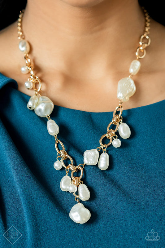 Paparazzi Nautical Nouveau - Gold Necklace
