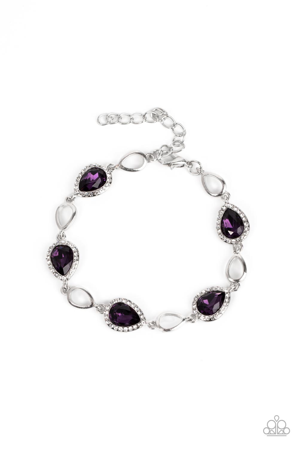 Timelessly Teary - Purple Paparazzi Bracelet