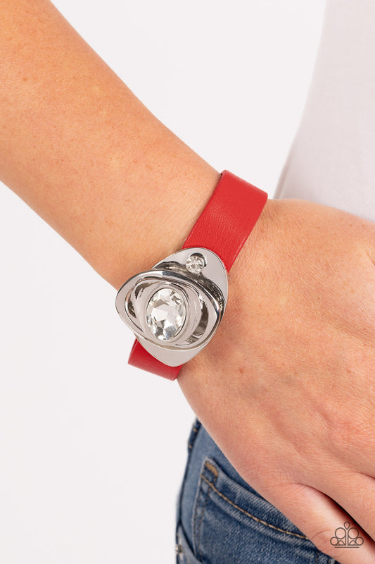 Pasadena Prairies - Red Paparazzi Bracelet