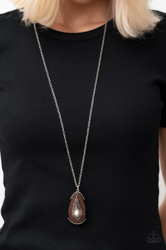 Personal FOWL - White - Paparazzi Necklace