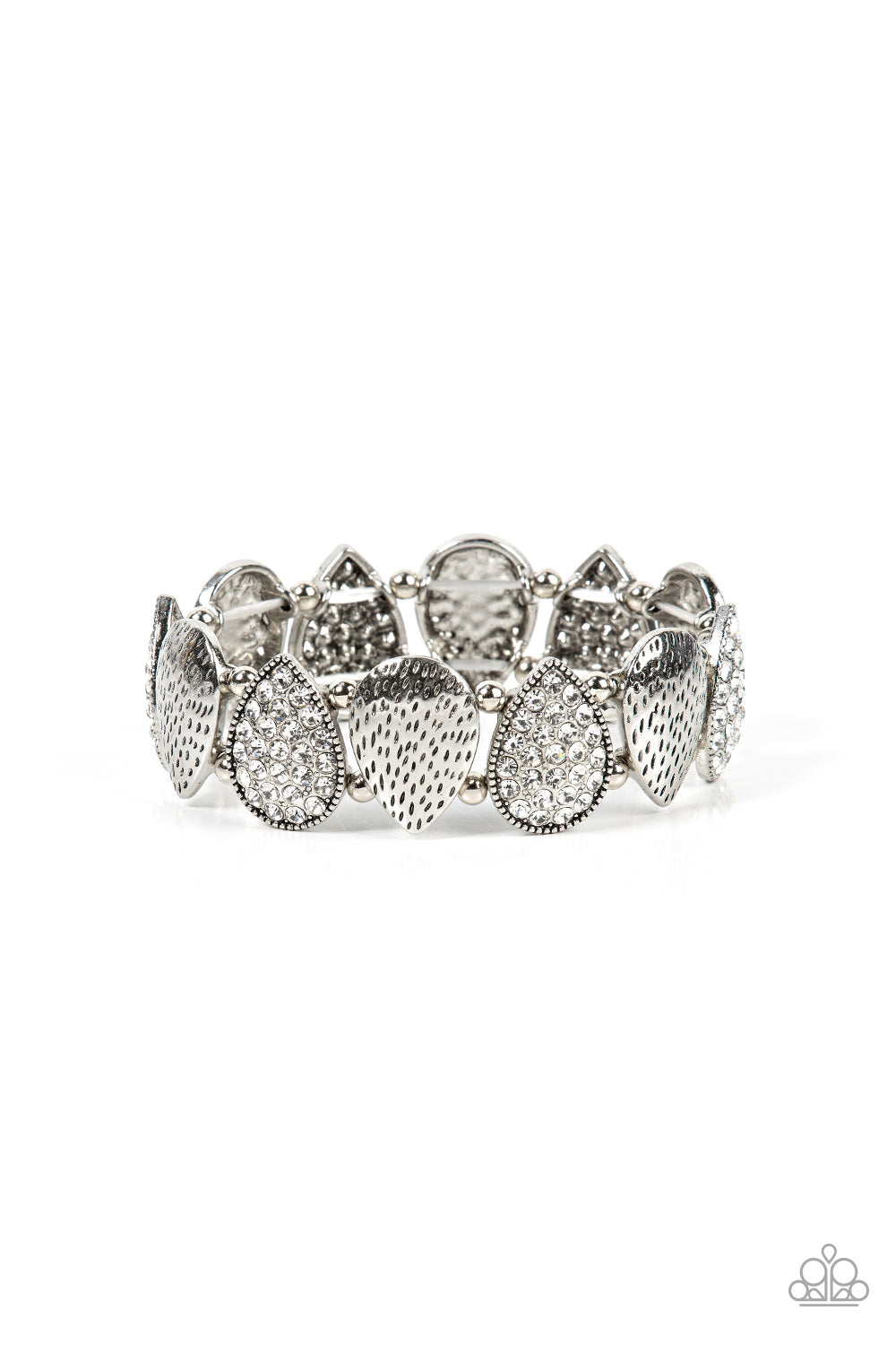 Playing Favorites - White Paparazzi Bracelet