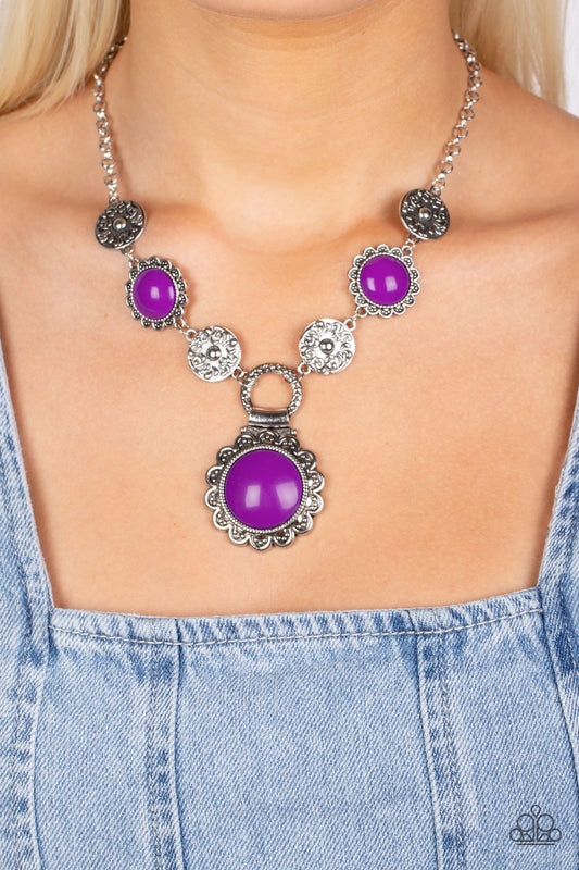 Poppy Persuasion - Purple Paparazzi Necklace