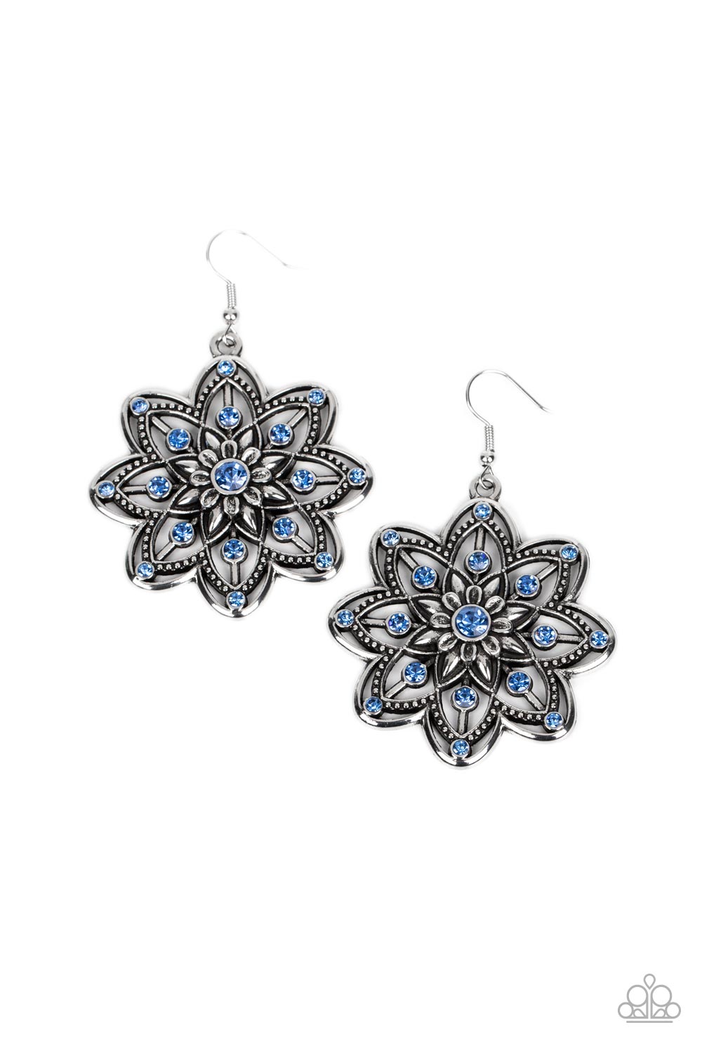 Prismatic Perennial - Blue Paparazzi Earrings