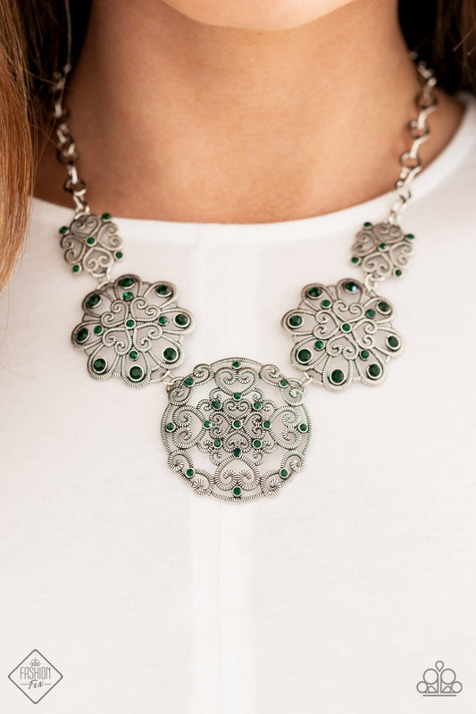 Paparazzi Royally Romantic - Green Necklace