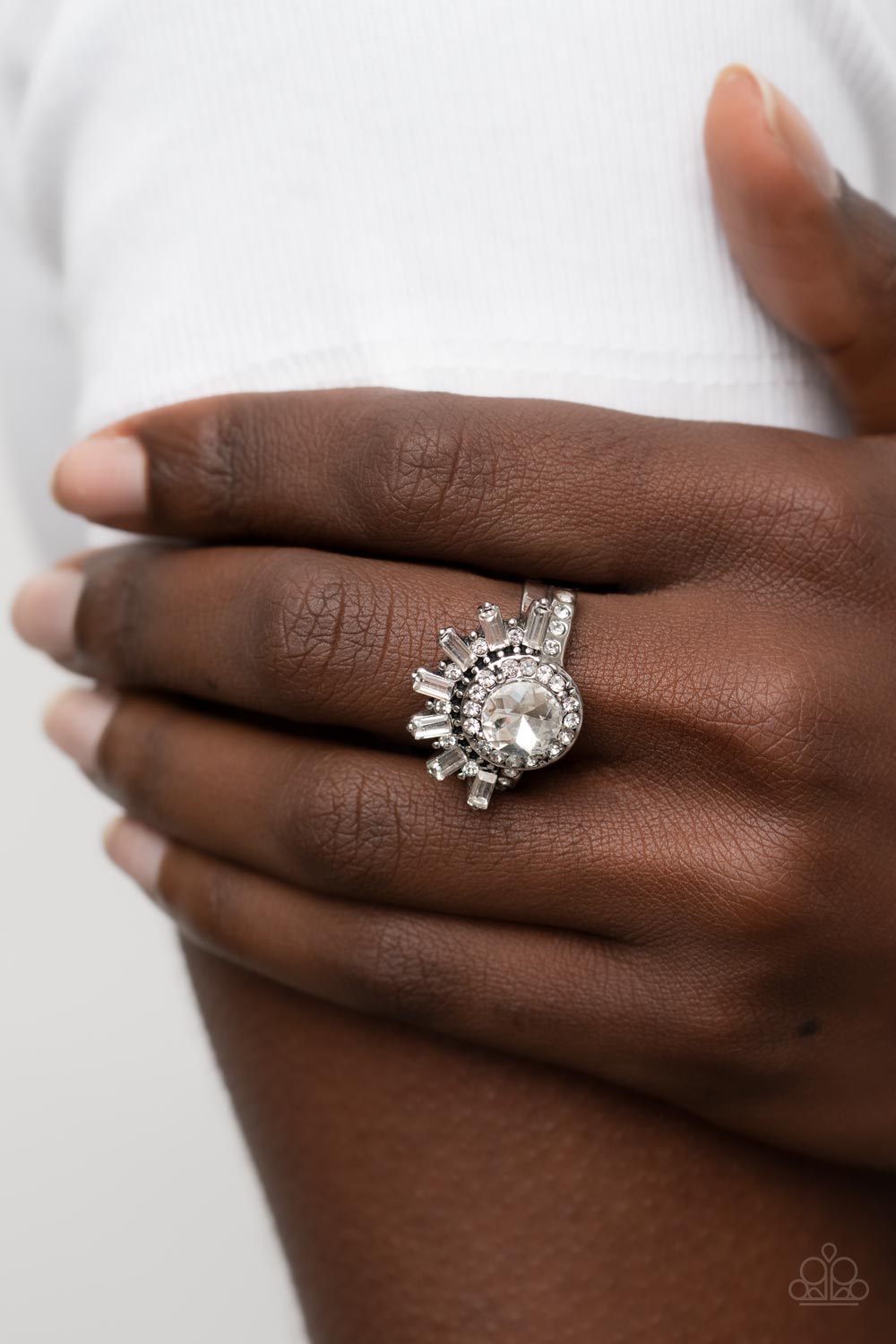 Ravishing Radiance - White Paparazzi Ring