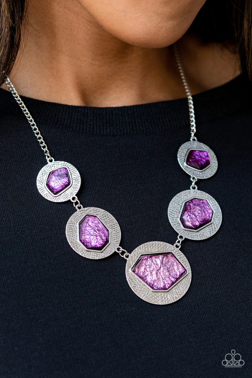 Raw Charisma - Purple - Paparazzi Necklace