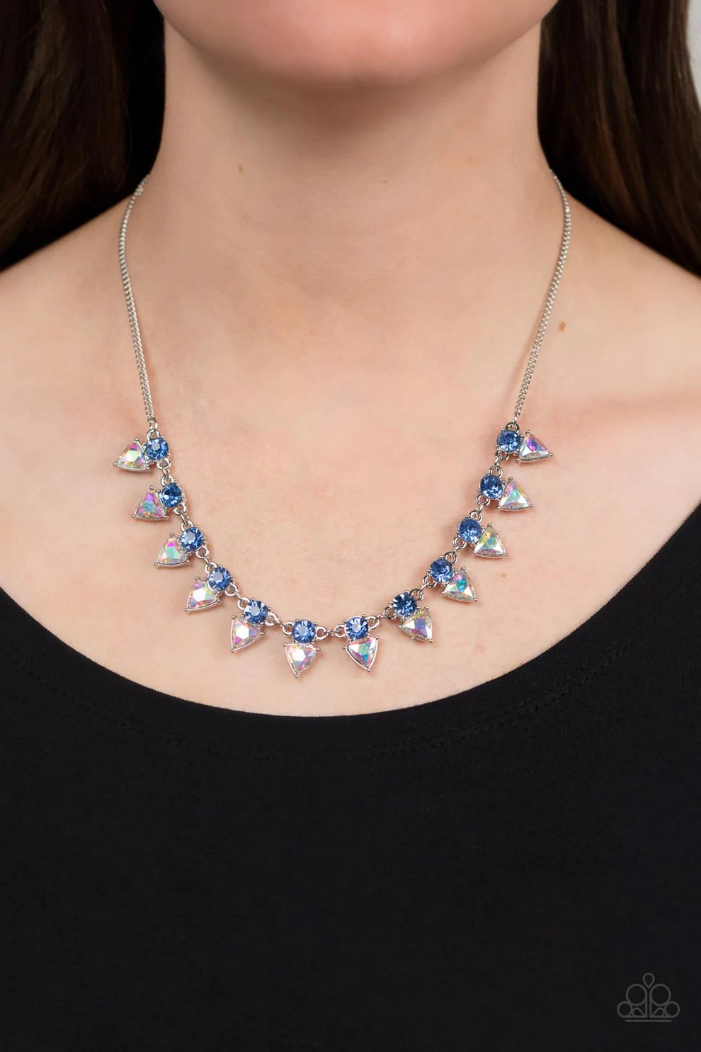 Razor-Sharp Refinement - Blue Paparazzi Necklace
