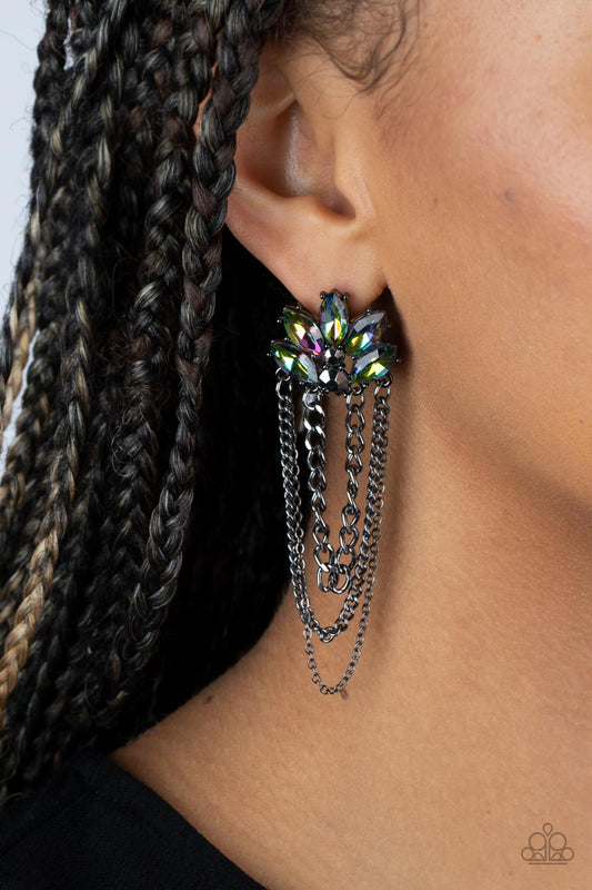 Reach for the SKYSCRAPERS - Multi Paparazzi Earrings